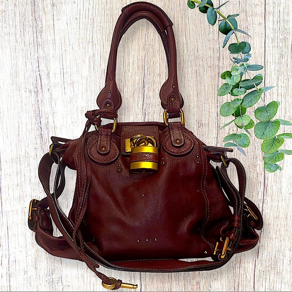 Chloe Handbags - 🛑SOLD🛑 Chloe Paddington Leather Shoulder Bag in Burgundy